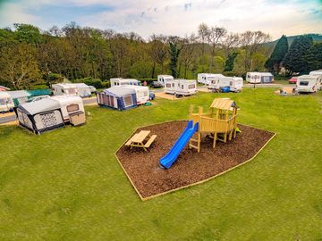 Drone image of the pitches