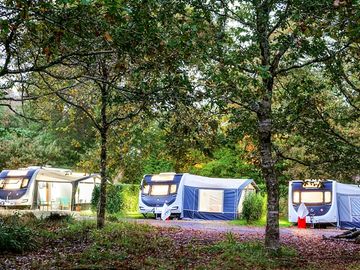 Exterior of the grande on-site touring caravan