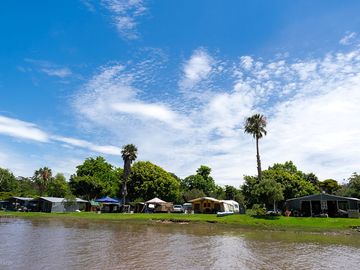 Camping on the kwelera river banks