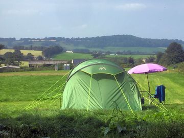 View across campsite