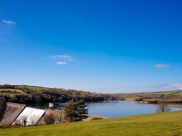 Pitches overlooking the reservoir
