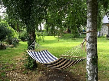 Hammock for snoozing in the garden
