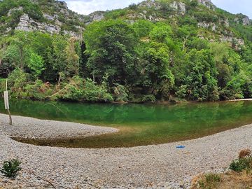 River beach