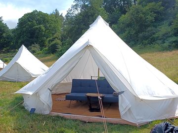 Bell tent exterior