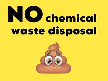 No chemical waste disposal on site