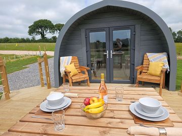 Enjoy alfresco dining on your private deck.