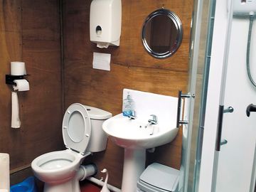 One of the shower rooms