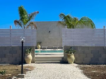 Entrance to the pool