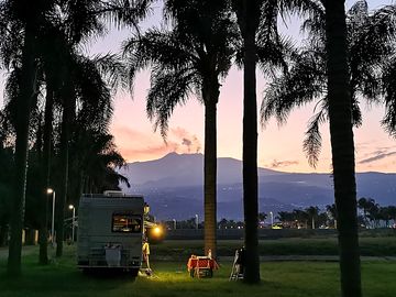 Pitches with etna view