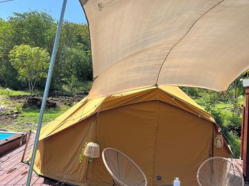 Bell tent exterior