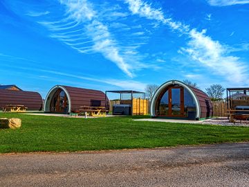 Pods with hot tubs
