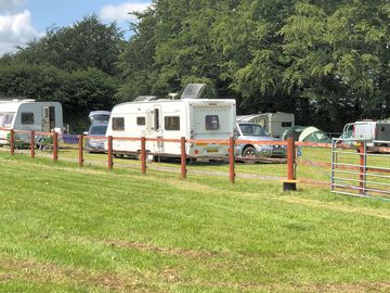 Pitches by the trees