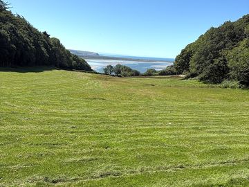 Views of the sea from the site