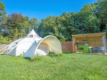 Bell tent exterior