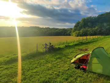 Bike camping