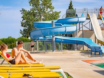 Aquapark with waterslide
