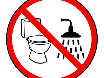 No loos or showers