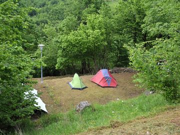Few tents on the 1 pitch