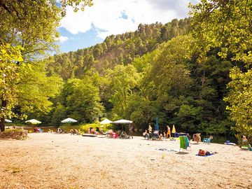 The river beach
