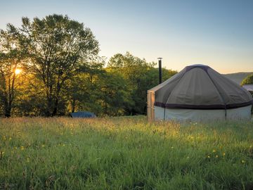 Yurt from behind