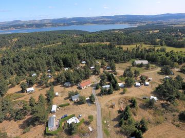 Aerial view to the lake