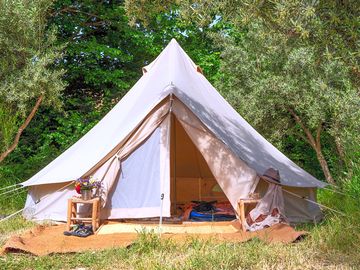 Bell tent exterior