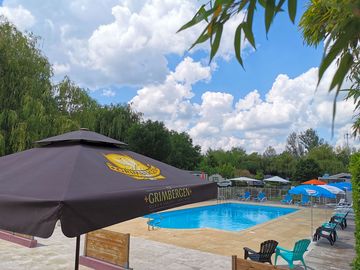 Swimming pool of the campsite seen from the top. (added by manager 09 dec 2021)