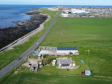 Aerial view of the site