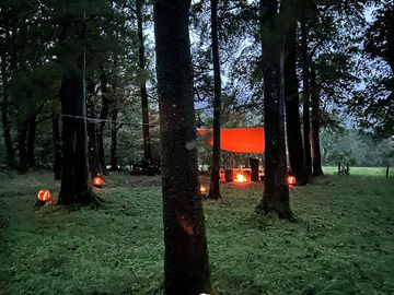 October at camp! spooky...