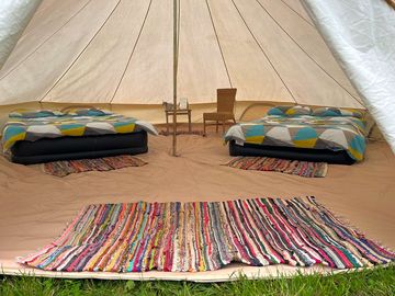 Bell tent layout