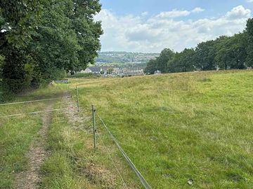 Field with far-reaching views