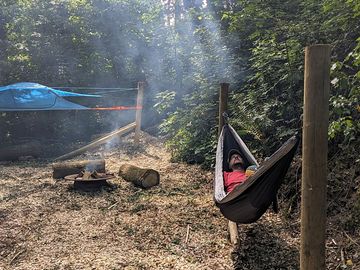 Relax in a hammock
