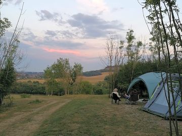 Evening at the site