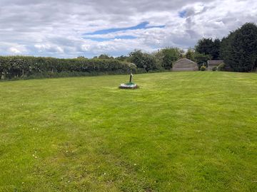 Looking across the site