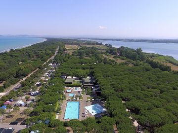 Aerial view of the location