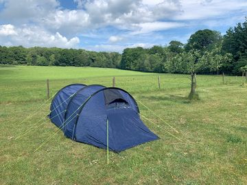 Tent pitched on the campsite. (added by visitor 28 may 2019)