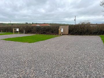 Electric grass and gravel pitch