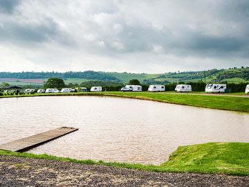 Pitches by the lake