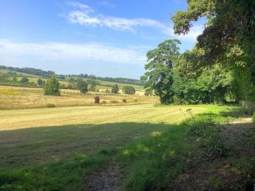 Camping field with views of countryside