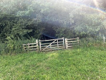 Gate into the camping area