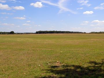 Flat and well-maintained field