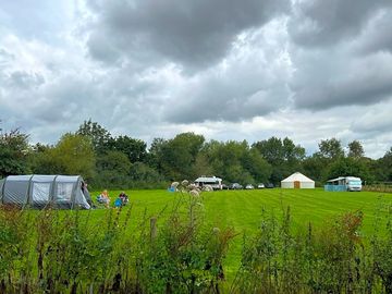 Spacious grass pitches