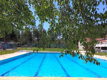 Guests have access to the outdoor swimming pool
