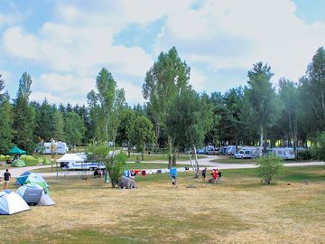 View across the pitches
