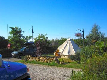 Space for large tents