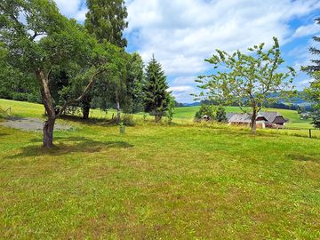 Spacious open grass pitches