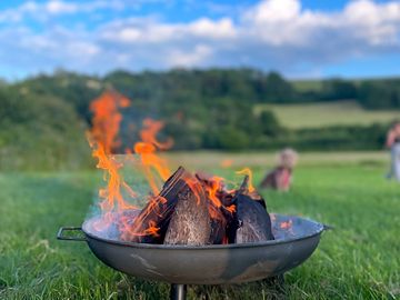 Firepits and barbecues allowed off the ground