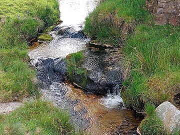 Arnfield brook, close to the camping field