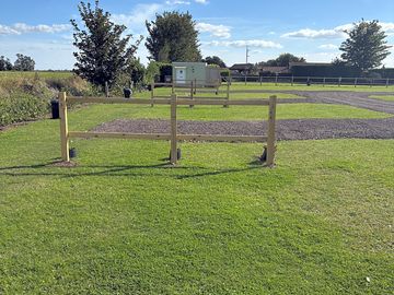 Fully serviced hard standing touring pitch
