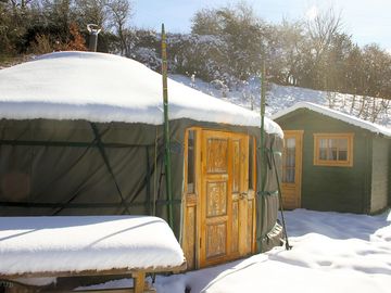 The site in winter